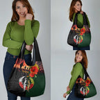 New Zealand and Australia ANZAC Day Grocery Bag Lest We Forget Indigenous and Maori Pattern