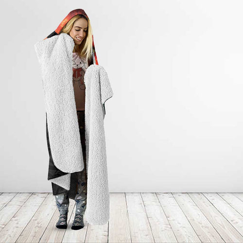 New Zealand and Australia ANZAC Day Hooded Blanket Lest We Forget Indigenous and Maori Pattern