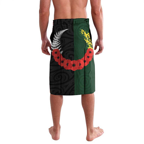 New Zealand and Australia ANZAC Day Lavalava Lest We Forget Indigenous and Maori Pattern