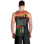 New Zealand and Australia ANZAC Day Men Tank Top Lest We Forget Indigenous and Maori Pattern