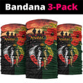 New Zealand and Australia ANZAC Day Neck Gaiter Lest We Forget Indigenous and Maori Pattern