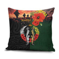 New Zealand and Australia ANZAC Day Pillow Cover Lest We Forget Indigenous and Maori Pattern