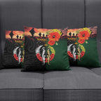 New Zealand and Australia ANZAC Day Pillow Cover Lest We Forget Indigenous and Maori Pattern