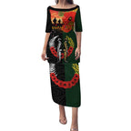 New Zealand and Australia ANZAC Day Puletasi Lest We Forget Indigenous and Maori Pattern