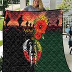 New Zealand and Australia ANZAC Day Quilt Lest We Forget Indigenous and Maori Pattern