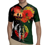 New Zealand and Australia ANZAC Day Rugby Jersey Lest We Forget Indigenous and Maori Pattern