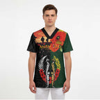 New Zealand and Australia ANZAC Day Scrub Top Lest We Forget Indigenous and Maori Pattern
