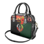 New Zealand and Australia ANZAC Day Shoulder Handbag Lest We Forget Indigenous and Maori Pattern