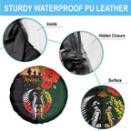 New Zealand and Australia ANZAC Day Spare Tire Cover Lest We Forget Indigenous and Maori Pattern