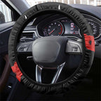 New Zealand and Australia ANZAC Day Steering Wheel Cover Lest We Forget Indigenous and Maori Pattern