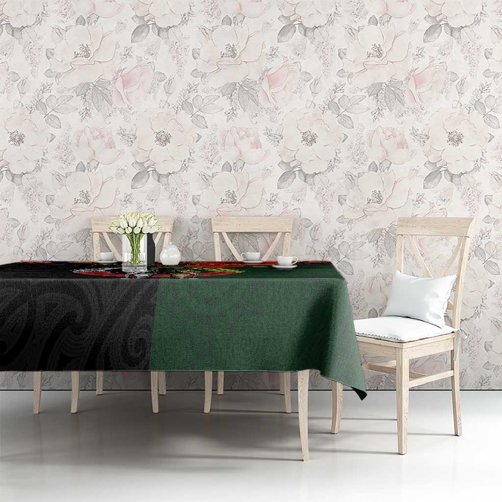 New Zealand and Australia ANZAC Day Tablecloth Lest We Forget Indigenous and Maori Pattern
