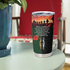 New Zealand and Australia ANZAC Day Tumbler Cup Lest We Forget Indigenous and Maori Pattern