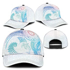 Aotearoa Maori Sea Animals Tribal Classic Cap Manta Ray and Shark Moko Pattern Sweet Pastel