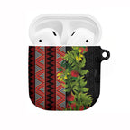 Maori Tukutuku AirPods Case with Ferns Pohutukawa and Kowhai Tribal Moko Patterns