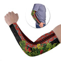 Maori Tukutuku Arm Sleeves with Ferns Pohutukawa and Kowhai Tribal Moko Patterns