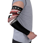 New Zealand Christmas Arm Sleeves Funny Santa Claus Haka Dance with Tukutuku