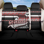 New Zealand Christmas Back Car Seat Cover Funny Santa Claus Haka Dance with Tukutuku