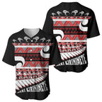 New Zealand Christmas Baseball Jersey Funny Santa Claus Haka Dance with Tukutuku
