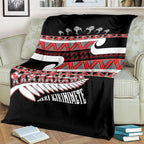New Zealand Christmas Blanket Funny Santa Claus Haka Dance with Tukutuku