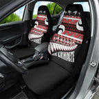 New Zealand Christmas Car Seat Cover Funny Santa Claus Haka Dance with Tukutuku
