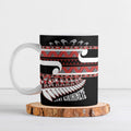 New Zealand Christmas Ceramic Mug Funny Santa Claus Haka Dance with Tukutuku