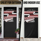 New Zealand Christmas Door Cover Funny Santa Claus Haka Dance with Tukutuku