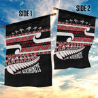 New Zealand Christmas Garden Flag Funny Santa Claus Haka Dance with Tukutuku