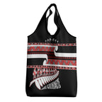 New Zealand Christmas Grocery Bag Funny Santa Claus Haka Dance with Tukutuku