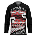 New Zealand Christmas Hockey Jersey Funny Santa Claus Haka Dance with Tukutuku