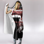 New Zealand Christmas Hooded Blanket Funny Santa Claus Haka Dance with Tukutuku