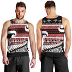 New Zealand Christmas Men Tank Top Funny Santa Claus Haka Dance with Tukutuku