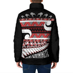 New Zealand Christmas Padded Jacket Funny Santa Claus Haka Dance with Tukutuku