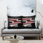 New Zealand Christmas Pillow Cover Funny Santa Claus Haka Dance with Tukutuku