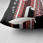 New Zealand Christmas Pillow Cover Funny Santa Claus Haka Dance with Tukutuku