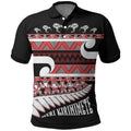 New Zealand Christmas Polo Shirt Funny Santa Claus Haka Dance with Tukutuku