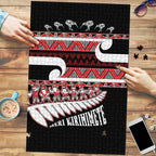 New Zealand Christmas Puzzle Funny Santa Claus Haka Dance with Tukutuku