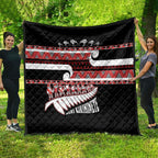 New Zealand Christmas Quilt Funny Santa Claus Haka Dance with Tukutuku