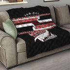 New Zealand Christmas Quilt Funny Santa Claus Haka Dance with Tukutuku