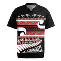 New Zealand Christmas Rugby Jersey Funny Santa Claus Haka Dance with Tukutuku