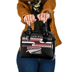 New Zealand Christmas Shoulder Handbag Funny Santa Claus Haka Dance with Tukutuku