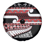 New Zealand Christmas Spare Tire Cover Funny Santa Claus Haka Dance with Tukutuku