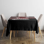 New Zealand Christmas Tablecloth Funny Santa Claus Haka Dance with Tukutuku
