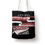 New Zealand Christmas Tote Bag Funny Santa Claus Haka Dance with Tukutuku