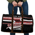 New Zealand Christmas Travel Bag Funny Santa Claus Haka Dance with Tukutuku
