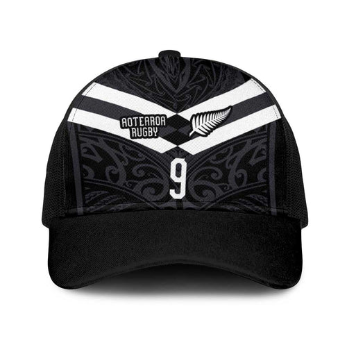 Custom Aotearoa Rugby Baseball Net Cap Maori Tribal Motifs Stripes-Sporty Style