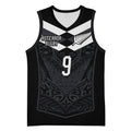 Aotearoa Rugby Custom Basketball Jersey Maori Tribal Motifs Stripes-Sporty Style