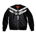 Aotearoa Rugby Custom Bomber Jacket Maori Tribal Motifs Stripes-Sporty Style