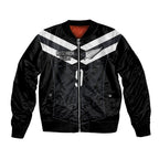 Aotearoa Rugby Custom Bomber Jacket Maori Tribal Motifs Stripes-Sporty Style