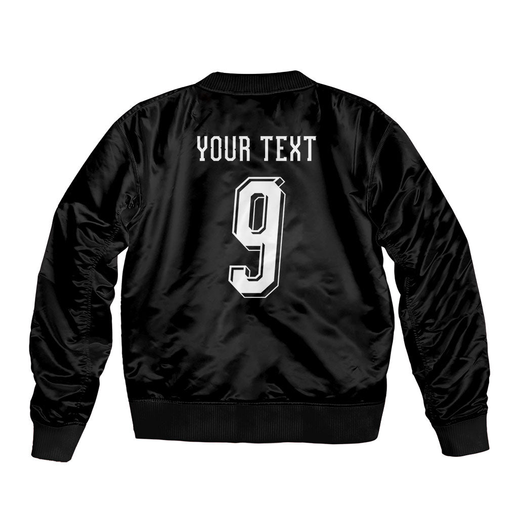 Aotearoa Rugby Custom Bomber Jacket Maori Tribal Motifs Stripes-Sporty Style