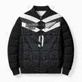 Aotearoa Rugby Custom Bomber Puffer Jacket Maori Tribal Motifs Stripes-Sporty Style